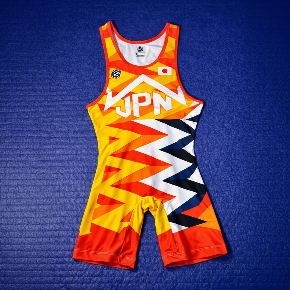 Japan Wrestling Singlet Men’s Orange/Red