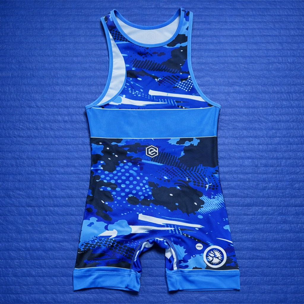 (On-Hand) Entra Wrestling Singlet Men’s Blue