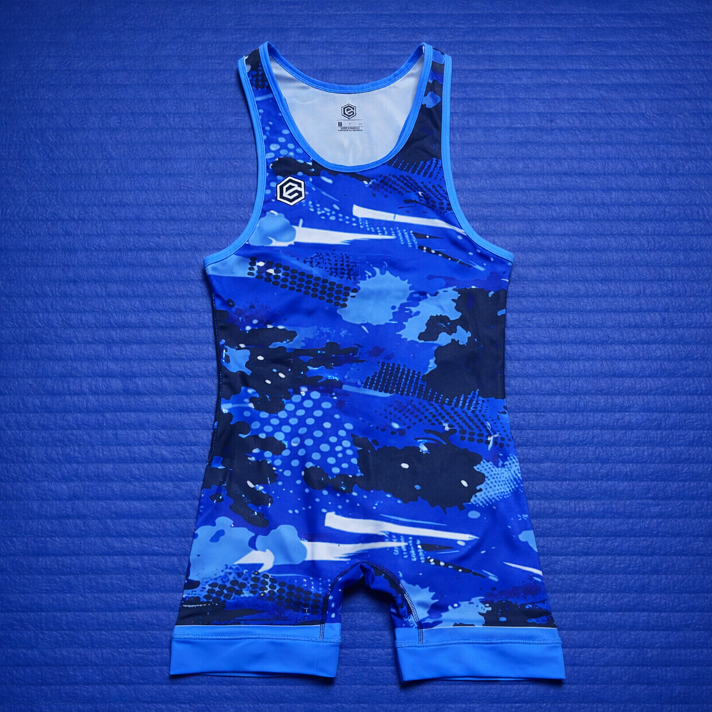 (On-Hand) Entra Wrestling Singlet Men’s Blue