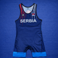 Serbia Wrestling Singlet Men’s Blue