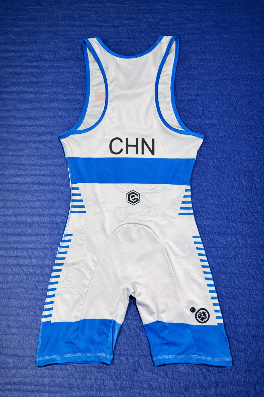 (On-Hand) China Wrestling Singlet Men's Blue